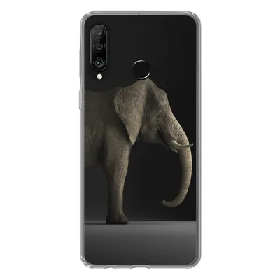 Produktbild von MuchoWow® Handyhülle Schutzhülle Hülle für Huawei P30 Lite Elefant - Tiere - Licht Silikon Softcase Handy Hülle - Handyhülle
