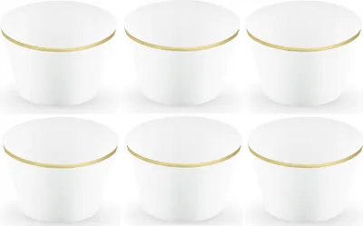 Zdjęcie produktu dla Forma do muffinów, 4,8 x 7,6 x 4,6 cm, biała