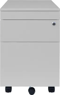 Produktbild von Rollcontainer Bürocontainer mit Hängeregistratur 62x40x59cm RAL 7035 Lichtgrau