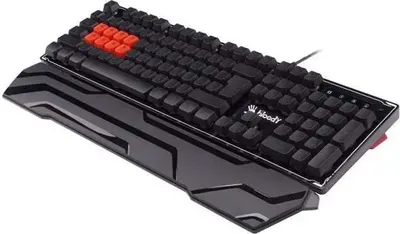 Zdjęcie produktu dla A4Tech B3370R, Pełnowymiarowy (100%), Przewodowa, USB, Mechaniczna, QWERTY, Czarny