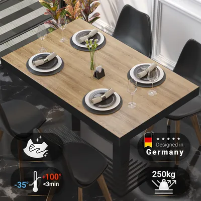 Produktbild von BRASIL | Gastro Tischplatte | B:T 120 x 70 cm | Eiche | Rechteckig | Gastro Tischplatte