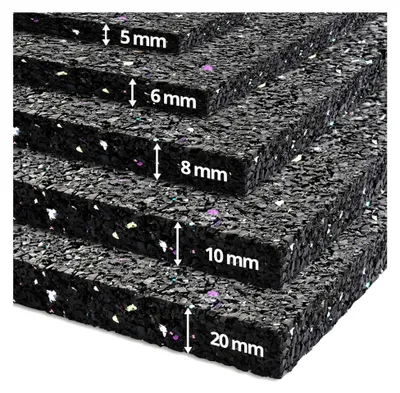 Produktbild von Anti-Vibrationsmatte für Waschmaschinen - Schallschutzmatte, Dickes Gummi, Schall- und Stoßdämpfend, Dicke: 8 mm; 125 x 200 cm