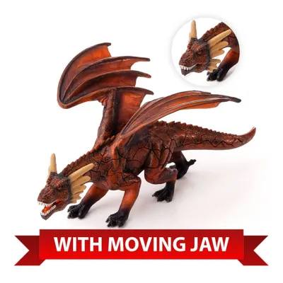 Zdjęcie produktu dla Mojo Fun Fire Dragon with Moving Jaw, 3 lat(a), Fantasy & Figures, Czerwony, Polichlorek winylu (PVC)
