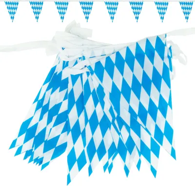 Produktbild von Goodymax® Wimpelkette 7 m Bavaria Polyester STOFF 14 x 20 cm