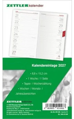 Produktbild von Kalenderersatzeinlage TP 1W/1S 2027