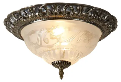 Immagine prodotto di Plafoniera Contemporanea Derby Alluminio Ottone Vetro 1 Luce E14