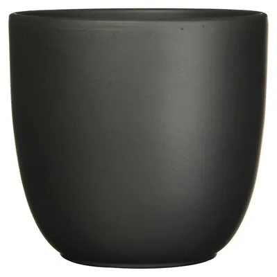 Produktbild von Mica Decorations Blumentopf - schwarz - Keramik - matt - 17x16cm