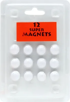 Zdjęcie produktu dla Blister 12 białych magnesów