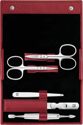 Image de ZWILLING Druckknopfetui, 5-tlg | Leder | Rot