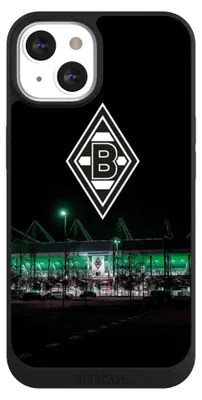 Produktbild von NIVOCASE Handyhülle für Apple iPhone 13  Hülle NIVOpure Case Schwarz Borussia Mönchengladbach Offizielles Lizenzprodukt Stadion