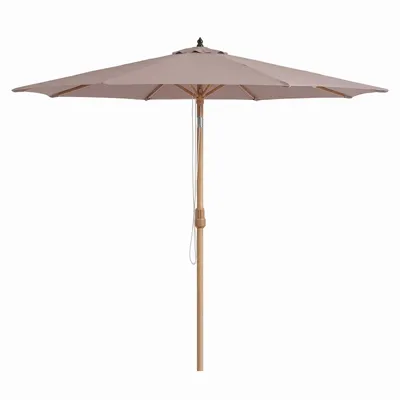 Produktbild von Sekey  Sonnenschirm Ø300cm Holzoptik Gartenschirm Marktschirm für Garten Terrasse Hof, UPF50+