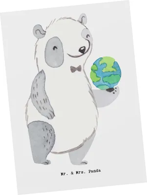 Produktbild von Mr. & Mrs. Panda Postkarte Meteorologe Herz - Weiß - Geschenk, Grußkarte, bildkarte, Ansichtskarten, Postkarten, Ansichtskarte