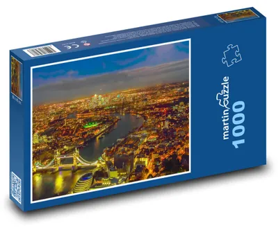 Obrázek produktu pro Puzzle 1000 Londýn - noční výhled na město - martinpuzzle