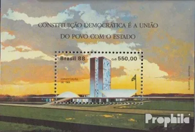 Produktbild von Briefmarken Brasilien 1988 Mi Block75 (kompl.Ausg.) postfrisch Neue Verfassung