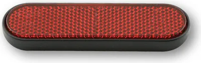 Immagine prodotto di Riflettore ECIE, forma curva, rosso con pellicola autoadesiva