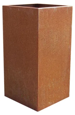 Produktbild von VIVANNO Pflanzkübel Cortenstahl BLOCK Säule, Rostbraun Patina - 40x40x80 cm