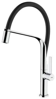 Produktbild von Teka FO 997, Herunterziehen, Schwarz, Chrom, Hebelgriffe, Einzelbild, 3/8", Type U