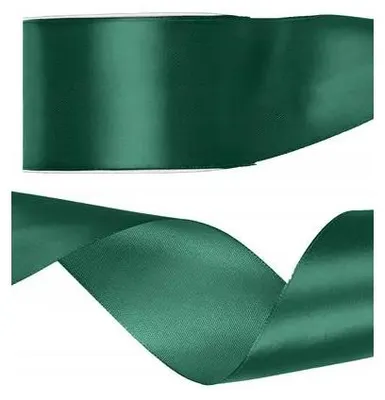 Produktbild von Grünes Satinband FLASCHENGRÜN Dekorativ 50mm 25m
