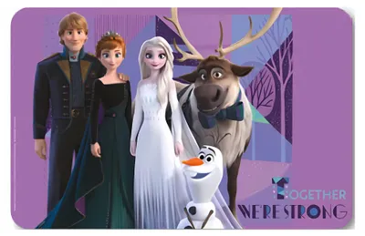 Produktbild von Frozen Tischset Kinder - Platzdeckchen abwaschbar – Platzset Baby aus Kunststoff - Essunterlage 43x28