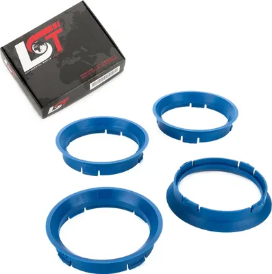 Produktbild von 4x Zentrierringe Blau Alufelgen Ø 57,1 - Ø 63,3 mm für ALFA ROMEO SUBARU TOYOTA