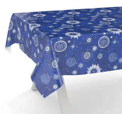Produktbild von ANRO Wachstuch-Tischdecke 400x140cm Schnittkante Astrologie