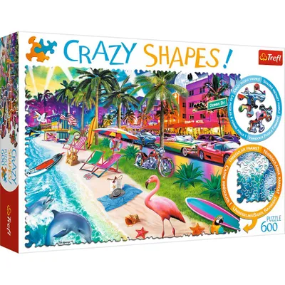Produktbild von Trefl Puzzle - Crazy Shapes Miami Beach - 600 Teile Karton