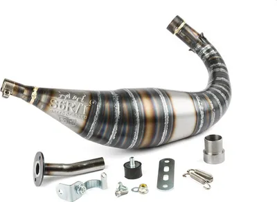 Zdjęcie produktu dla Układ wydechowy Stage6 R/T 90 - 100cc CNC do Minarelli AM6 - kolor: czarny / czerwony, kolor: czarny