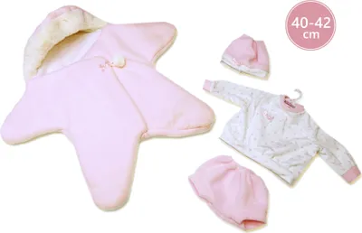 Produktbild von Lorens M740-38 Kleidung für Puppenbaby Neugeborene 40-42 cm