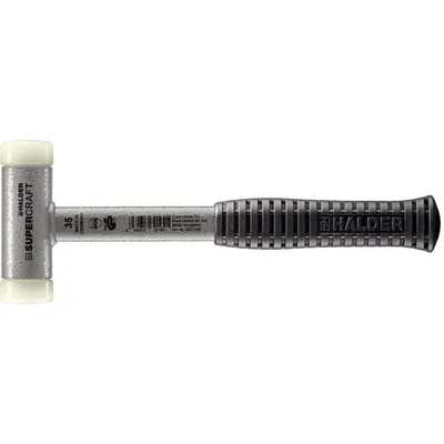 Produktbild von Halder Schonhammer Durchmesser 35mm 700g Supercraft rückschlagfrei Nylon weiß - 3377035