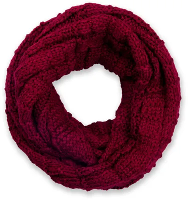 Produktbild von styleBREAKER Uni Strick Loop Schal kariert, Uni Feinstrick Schlauchschal, Winter Strickschal 01018154