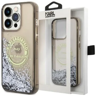 Produktbild von Karl Lagerfeld Klhcp14Xlcrsgrk Iphone 14 Pro Max 6,7"" Czarny/Schwarz Hardcase Liquid Glitter Rsg