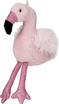 Produktbild von BRUBAKER Plüsch Flamingo Rosa mit Glitzer 20 cm mit Aufhänger Taschenanhänger Kuscheltier