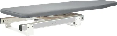 Image de Table à repasser, modèle pliable, à ranger dans une armoire, gris clair