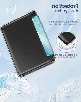 Ultra klare flexible TPU-Hülle für 7" Kindle Paperwhite 12. Gen und Colorsoft Signature Edition 2024, mit Auto