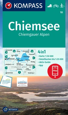 Produktbild von KOMPASS Wanderkarte 10 Chiemsee, Chiemgauer Alpen 1:50.000