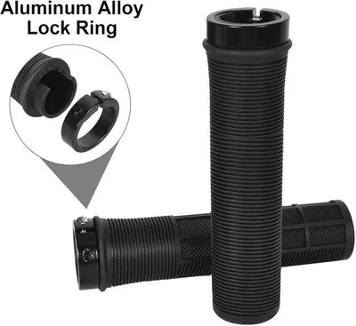 Produktbild von Famanu Fahrradgriffe rutschfest aus Gummi 22 mm für BMX, MTB und Citybike schwarz