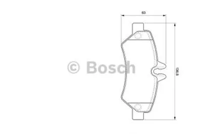 Produktbild von Bosch Bremsbelagsatz, Scheibenbremse  0 986 494 123
