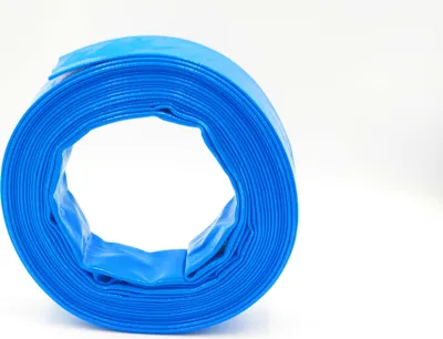Produktbild von 1 1/2 Zoll | 38 mm - 10 Meter - PVC Flachschlauch - Bauschlauch - Industrieschlauch - blau