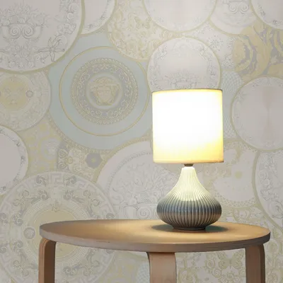 Produktbild von TADESSI Tapete Barock Raffaele M1-No.92 Vliestapete Gold Silber Designertapete Wohnzimmer Schlafzimmer Küche