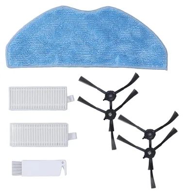 Produktbild von Ersatzteil-Zubehör-Set für 360 2S S8 S8Plus Roboter-Staubsauger, Seitenbürste, Wischtuch, Filter mit Borsten