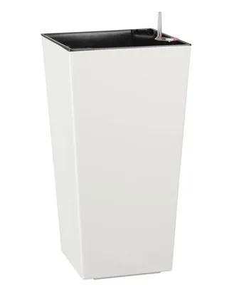 Produktbild von Dehner Kunststofftopf Elise mit Selbstbewässerungs-System, ca. 47 x 25 x 25 cm, weiß