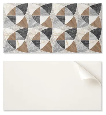Obrázok produktu pre Dekoratívne vinylové obkladové panely s potlačou, 100 x 50 cm, geometrický vzor dlaždíc