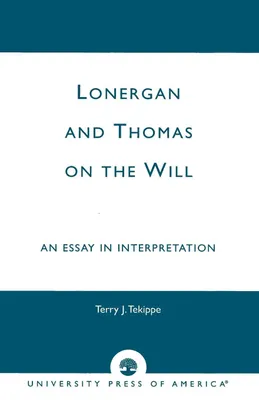 Produktbild von Lonergan and Thomas on the Will