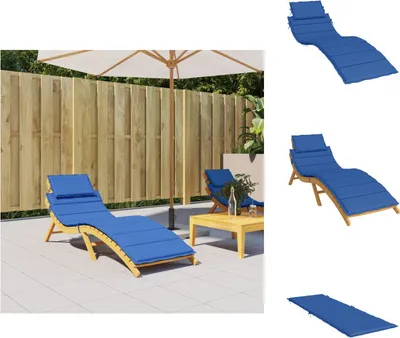 Produktbild von vidaXL Sonnenliegen-Auflage Königsblau 186x58x3 cm Oxford-Gewebe -  Sitzpolster