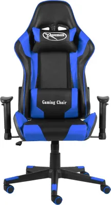 Produktbild von vidaXL Gaming-Stuhl Drehbar Blau PVC