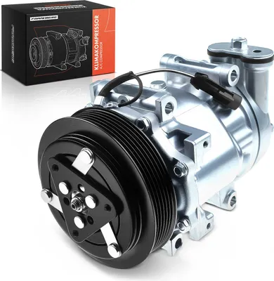 Imagen del producto de Compresor de aire acondicionado Frankberg, compatible con los modelos Alfa Romeo 145, 146, 147, 166, Fiat Marea, Stilo y Lancia