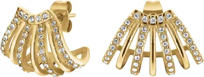 Produktbild von Schillernde vergoldete Ohrringe mit Swarovski-Kristallen JECCG-J1029.