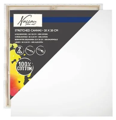 Obrázek produktu pro Malířské plátno Hobby Nassau 20x20 cm - 2 ks