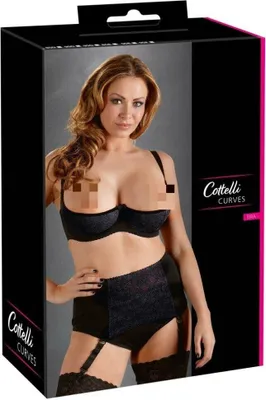 Produktbild von Cottelli CURVES - Schwarze Bügel-Hebe