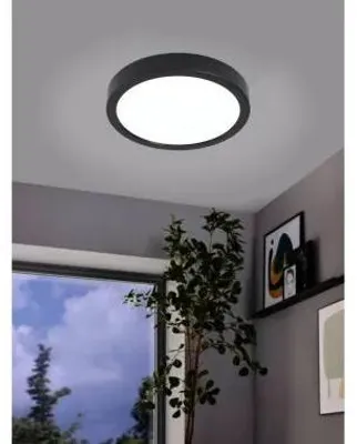 Produktbild von CASAYA LED Deckenleuchten, D.21, 16,5W, 1800LM, 3000K, Stahl, schwarz, 780061